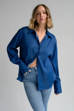 Nala Blouse in denim