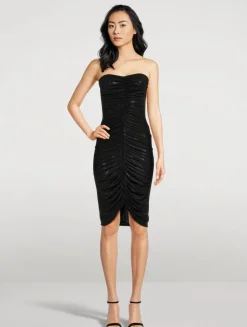 Naomi Shirred Midi Dress