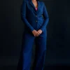 Nina Denim Sweatshirt Blazer -L