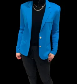 Nina Sweatshirt Blazer in aqua – xs