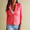 Nina sweatshirt blazer in Fushia