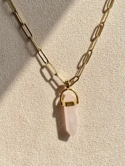 Nito Necklace in gold crystal