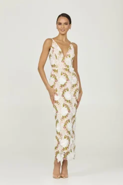 Norah Floral Column Gown