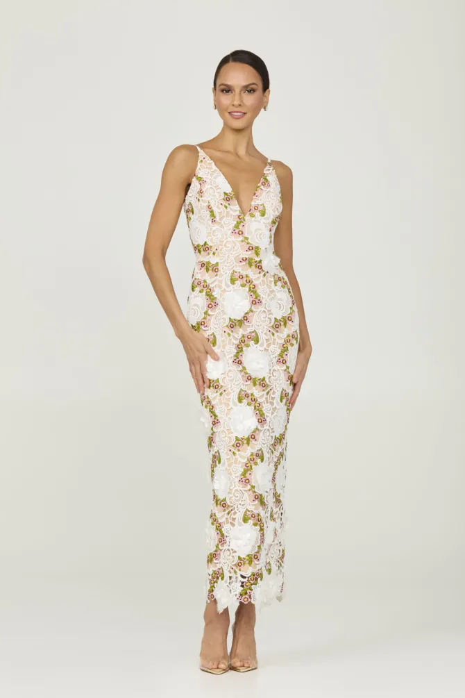 Norah Floral Column Gown