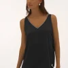 Noreen Rhinestone Top in black
