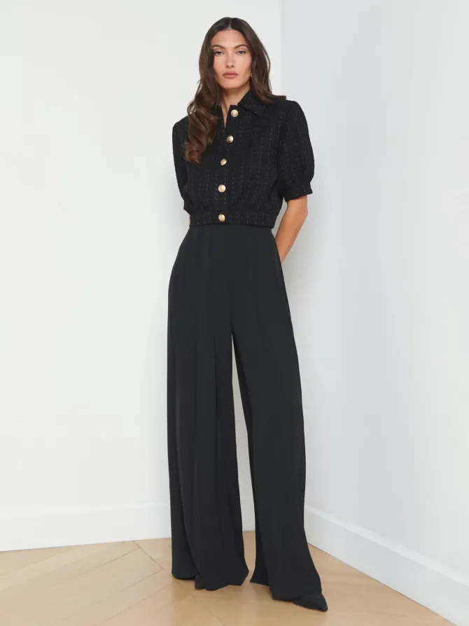 Nova Pleated Wide-Leg Pant