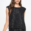 Oletta Sequins Top
