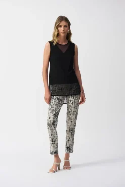 Omi Mesh Sleeveless Top