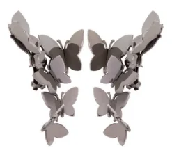 Oreechini Butterfly Earring in Ruthenium