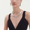 Organic Reflections V Necklace – Silver