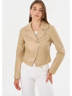 Pascale Faux Leather Jacket
