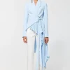 Peggy Signature tuxedo jacket in light blue