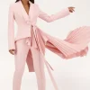 Peggy Signature tuxedo jacket in soft pink