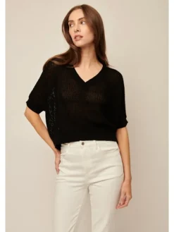 Piper Knit Top in black