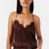 Racer Charmeuse Camisole IN JAVA