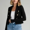 Rachel short blazer in black
