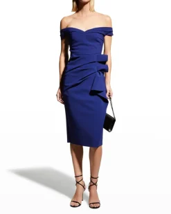 Radoslava Bodycon Dress in blu klein
