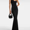 Rayas Shirred Fishtail Gown