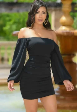 Rhea Dress in Black – S