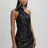 Rhia Faux Leather One-Shoulder Maxi Dress