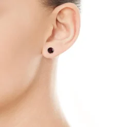 Rhodium Plated Earring in deep copper