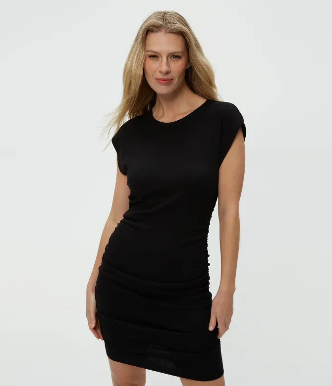Ricci Shoulder Dress in black