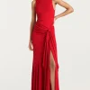 Rori gown in candy apple