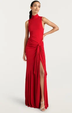 Rori gown in candy apple