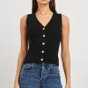 Rosa vest in Black