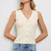 Rosa vest in ivory