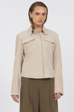 Rowan Washed Suede Jacket
