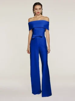 Royal Blue Off Shoulder Jumpsuit Size 10