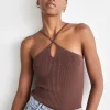 Sannia Top in brown stone – LARGE
