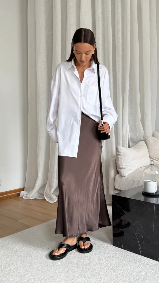 Sasha Skirt – Dark Espresso