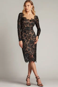 Senoia Sequin Embroidered Illusion Dress