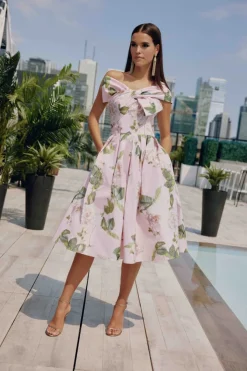 Skylar off shoulder dress – coming spring’25