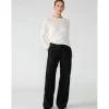 Slouchy Gab Trouser Pant in black