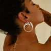 Solange Earrings in Rhodium