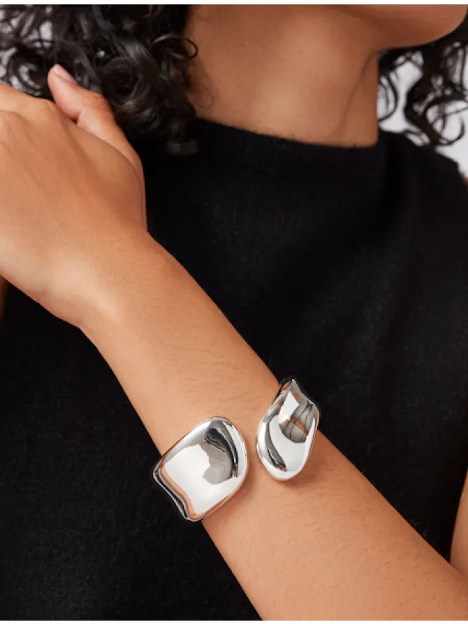 Solene Cuff in silver