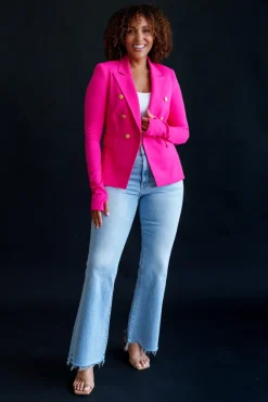 sophia hot pink blazer