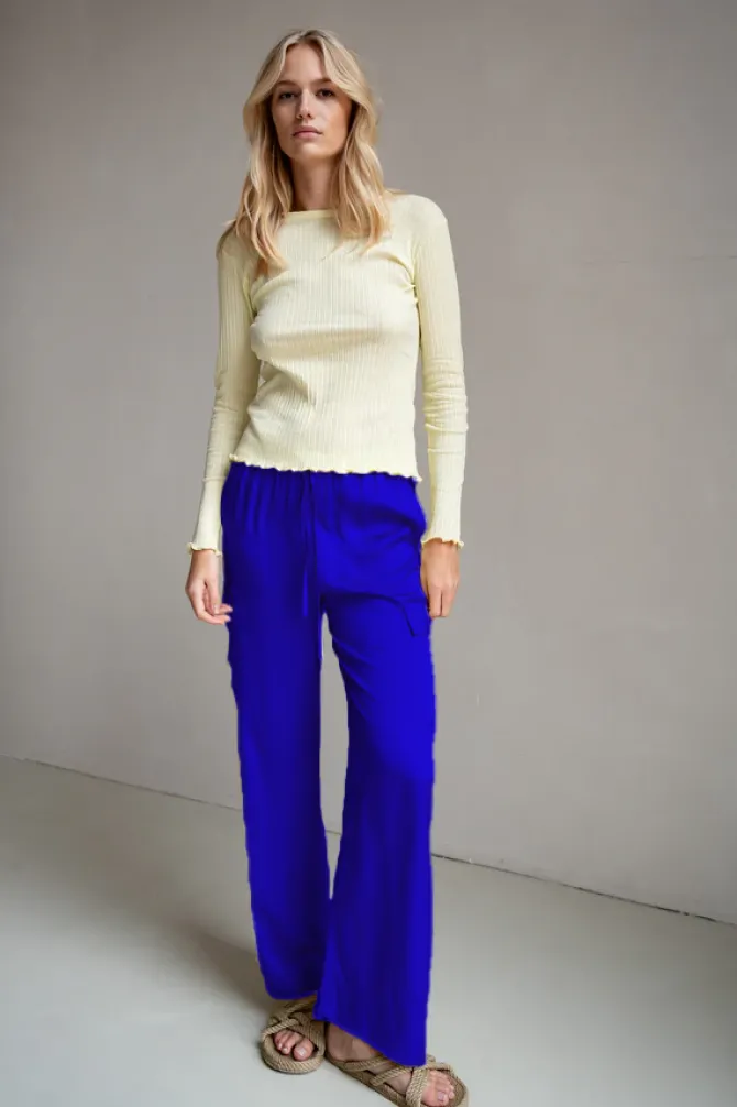 Sophia Trouser in Royal Blue