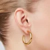 Staple Large Hoop Earrings in gold