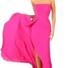 Strapless Fushia Gown