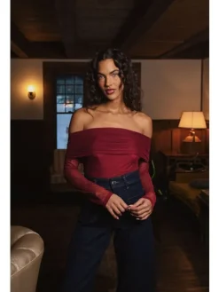 Thatcher Bodysuit in cabernet