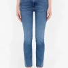 The pencil Crop Pant in canals