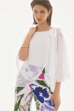 Umika Poncho Top in vanilla