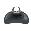 Veriana Metallic Clutch in black