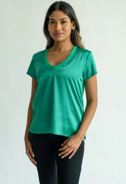 Veronica Shirt in Forest Green