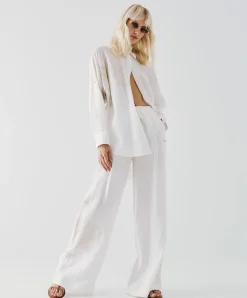 Wyoming Linen Trousers in white