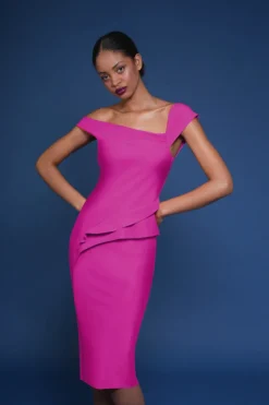 Yuki Jersey Dress – Cyclamen